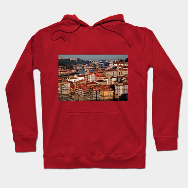 Portugal. Porto. Douro river. Waterfront. Hoodie by vadim19